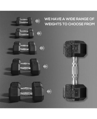 50bs/Single Set of 2 Dumbbell Weights for Home Gym Cardio Exercise
