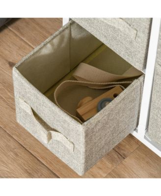7-Drawer Storage Cabinet Organizer Unit with Fabric Bins for Bedroom