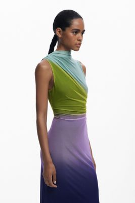 Women's Gradient tulle midi dress