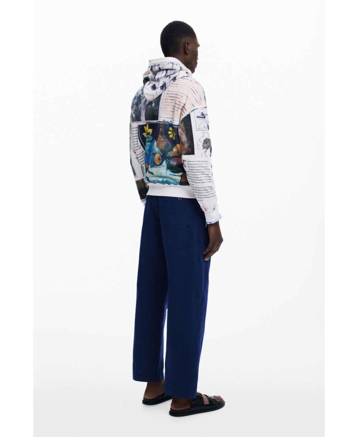 Desigual Men's Sunflower Hoodie In Multi