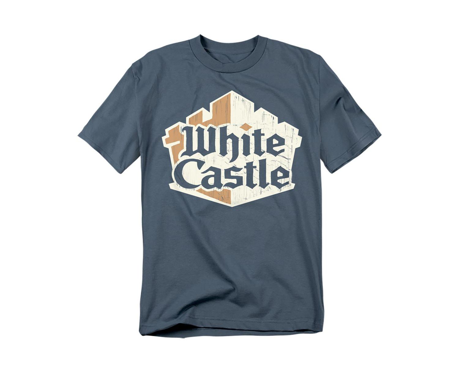 Men's White Castle Torn Logo T-Shirt