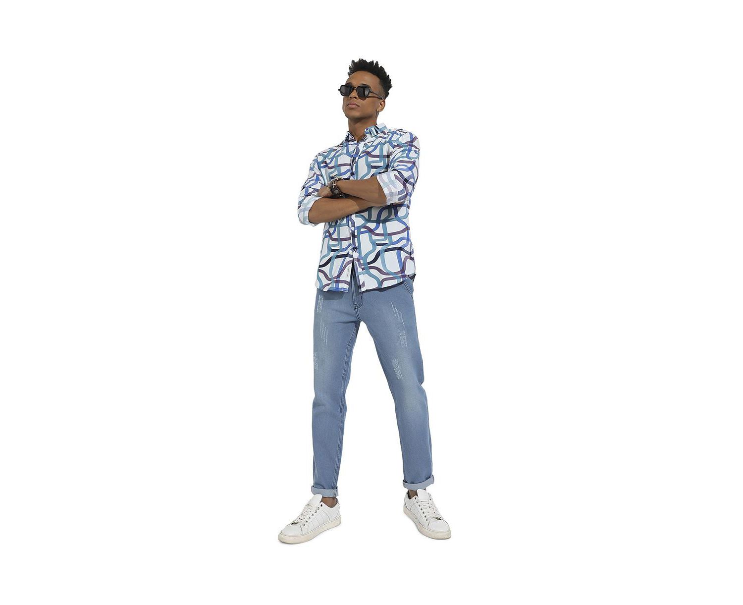 Men's Abstract Print Shirt
