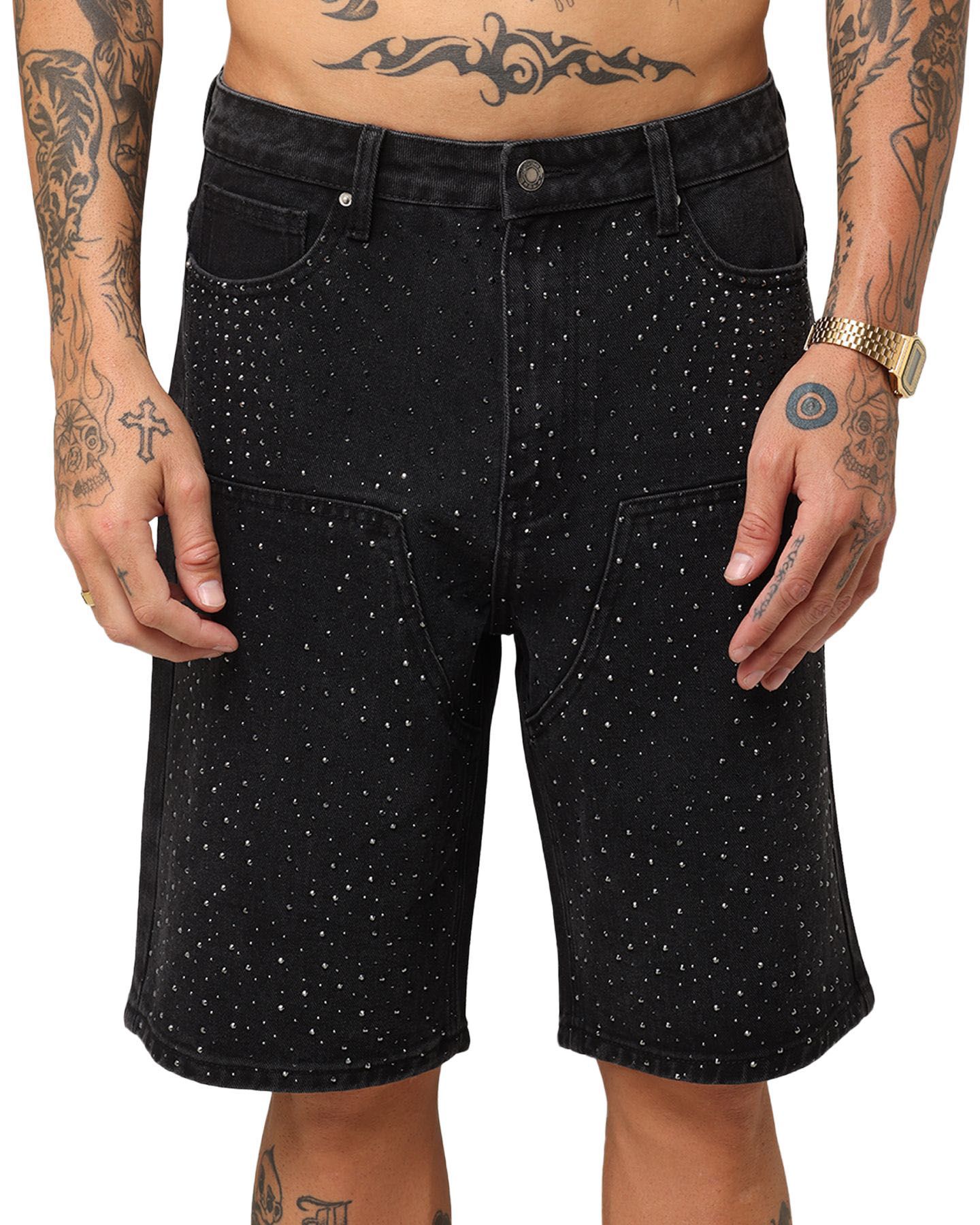Мужские шорты XXIII Diamond Buckle Back Jorts, цвет: Чёрный — фото 1