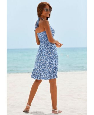 Women's Printed Halter Dress