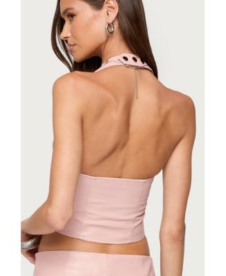Women's Elisha Lace Up Halter Top