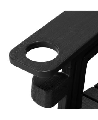 Outdoor Patio HDPE Plastic Adirondack Chair with Cup Holder
