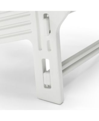 Outdoor Patio HDPE Plastic Adirondack Chair with Cup Holder