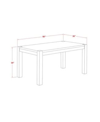 7 Pc. Rectangular Table Top Dining Room Set with PU Leather Parson Chair, Button Tufted Back and Nail Head Trim