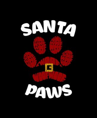 Plus Size Santa Paws Word Art Tank Top