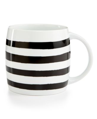 Martha Stewart Collection - Whim Mugs Collection Black Stripe Mug