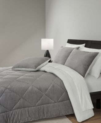 Everett Plush 3-Pc. Comforter Set, Full/Queen