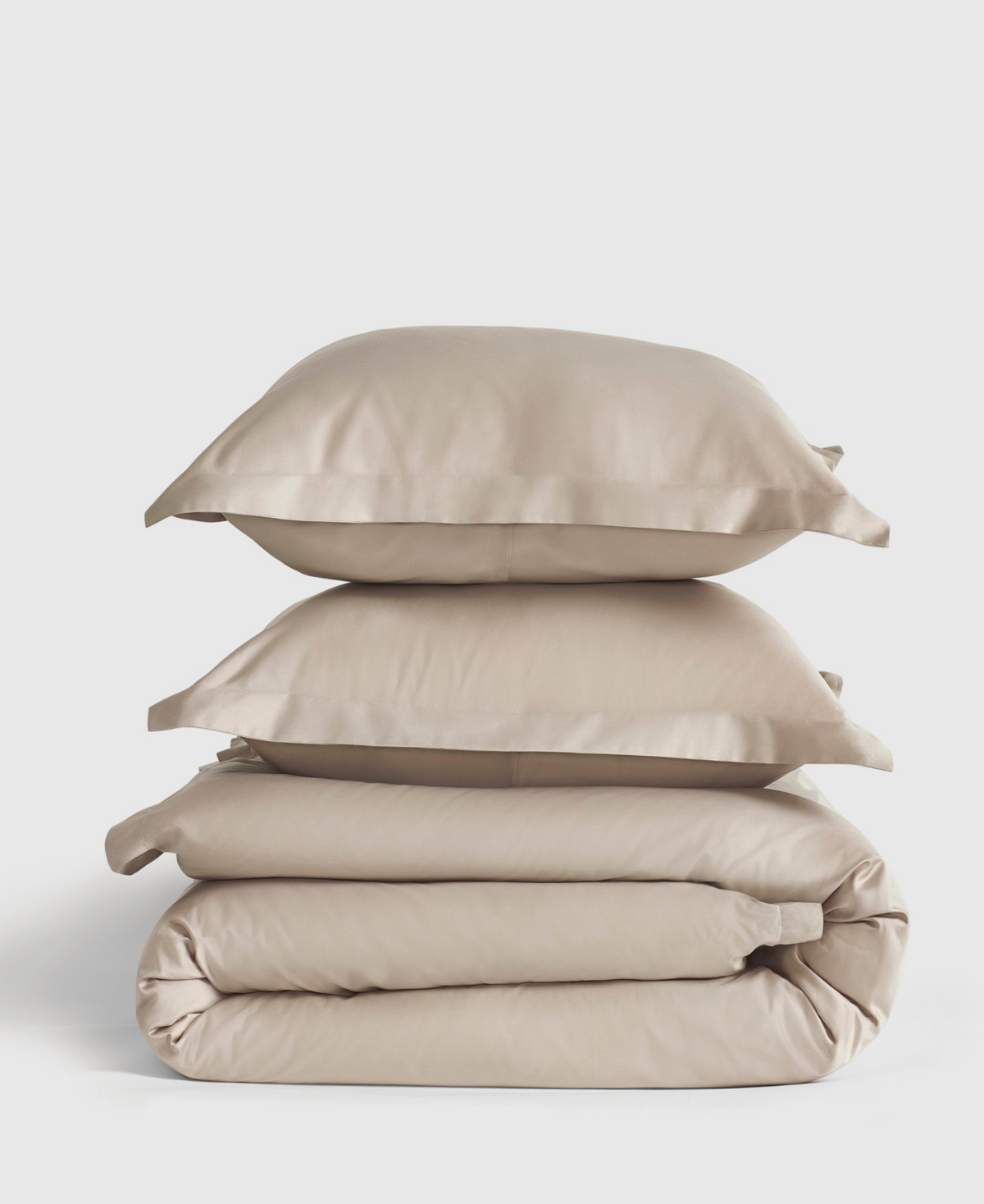 J Queen New York Premier Sateen 3-pc. Duvet Cover Set, King/california King In Brown