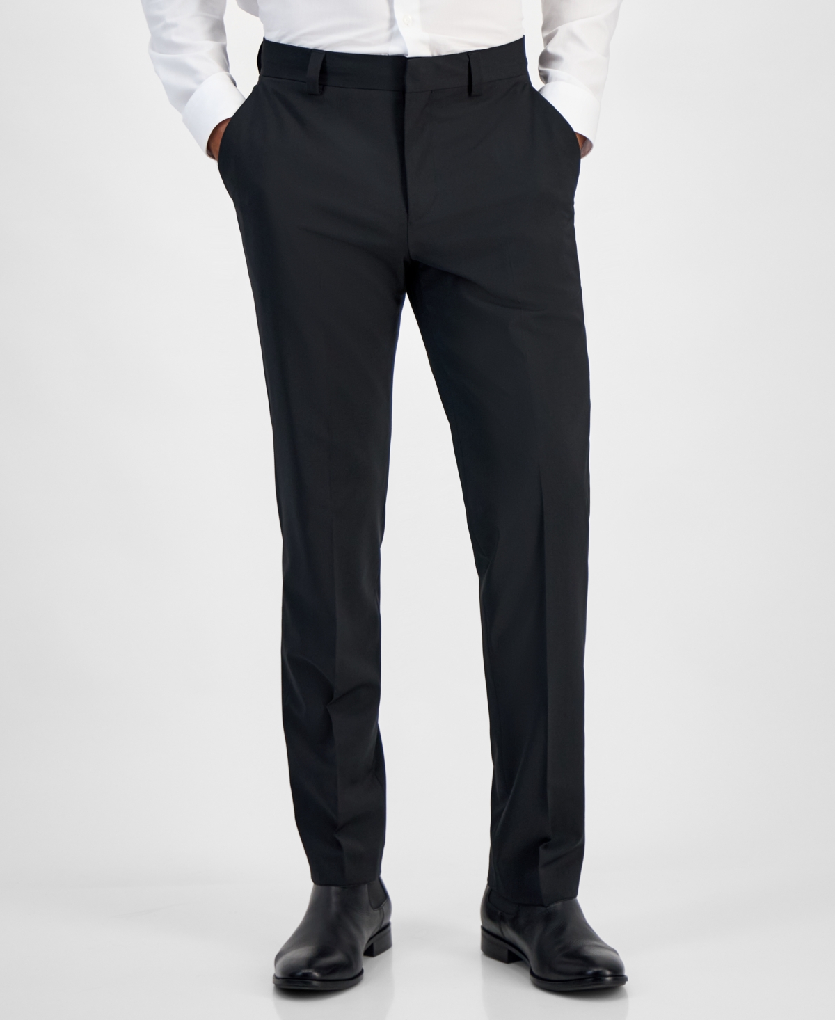 Hugo Boss Hugo By  Men's Modern-fit Solid Wool-blend Suit Separate Pants In Black