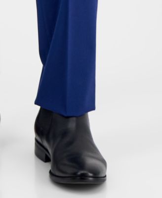 Men's Modern-Fit Solid Wool-Blend Suit Separate Pants