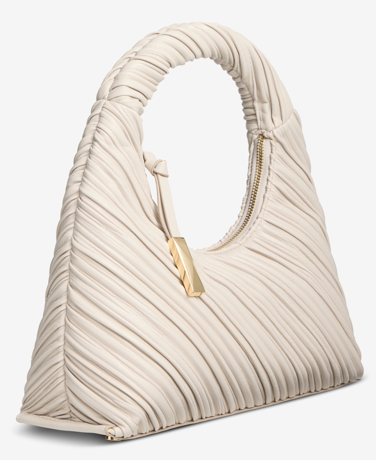 Inc International Concepts Nyrah Ruched Small Hobo, Macy's Exclusive In Neutral
