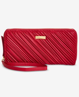 Boxed Hazel Ruched Zip-Around Wallet, Macy's Exclusive  