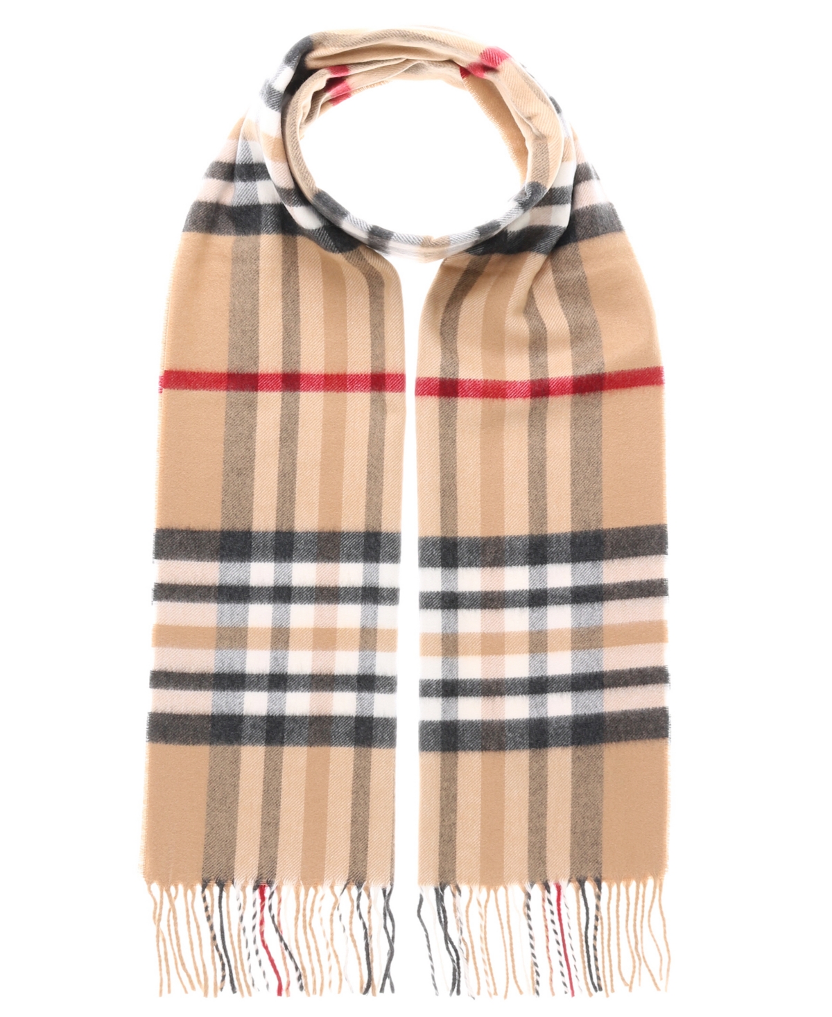 V. Fraas Men's Exploded Plaid Cashmink Scarf