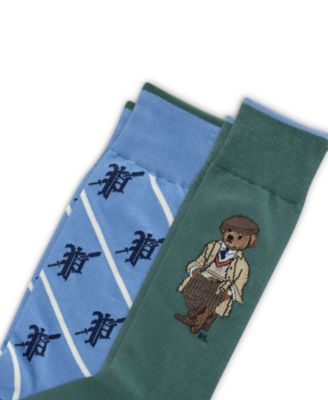 Men's 2-Pack Ribbed Cuff Socks