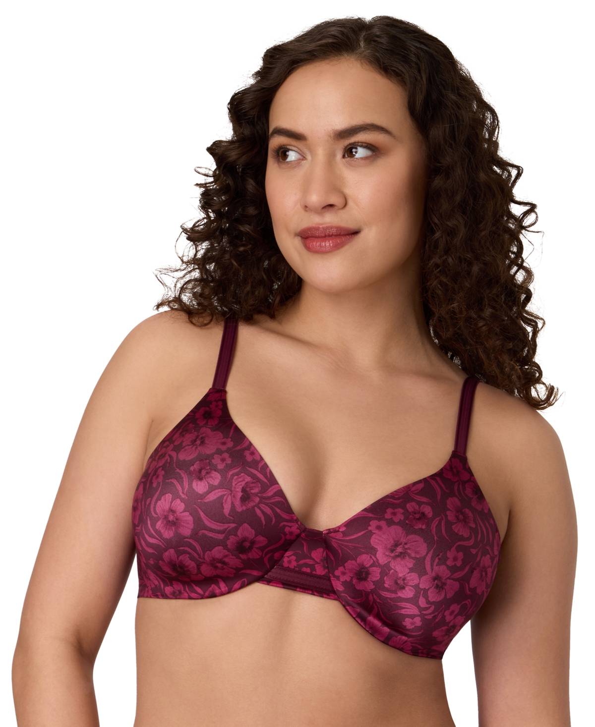 Bali Women's One Smooth U Concealing And Shaping Underwire Bra 3w11 In Red