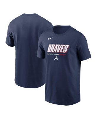 Nike - Men's Navy Atlanta Braves 2025 MLB Speedway Classic Wordmark T-Shirt
