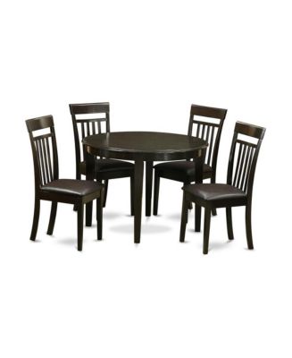 East West Furniture 5 PC Kitchen nook Dining set-Kitchen Table and 4 ...
