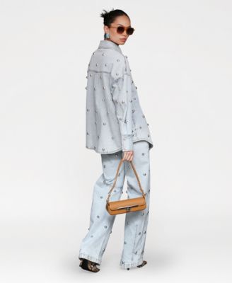 Avec Les Filles Women's All Over Stud Shacket - Macy's