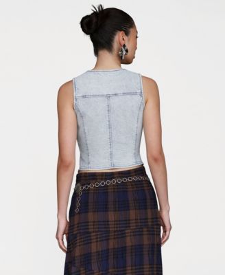 Women's Fitted Peak Hem Vest