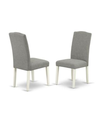 3-Piece Dining Table Set with Rectangular Table and 2 Mid-Century Upholstered Chairs