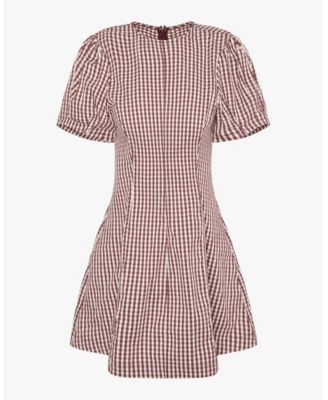 Puff Sleeve Peplum Mini Dress