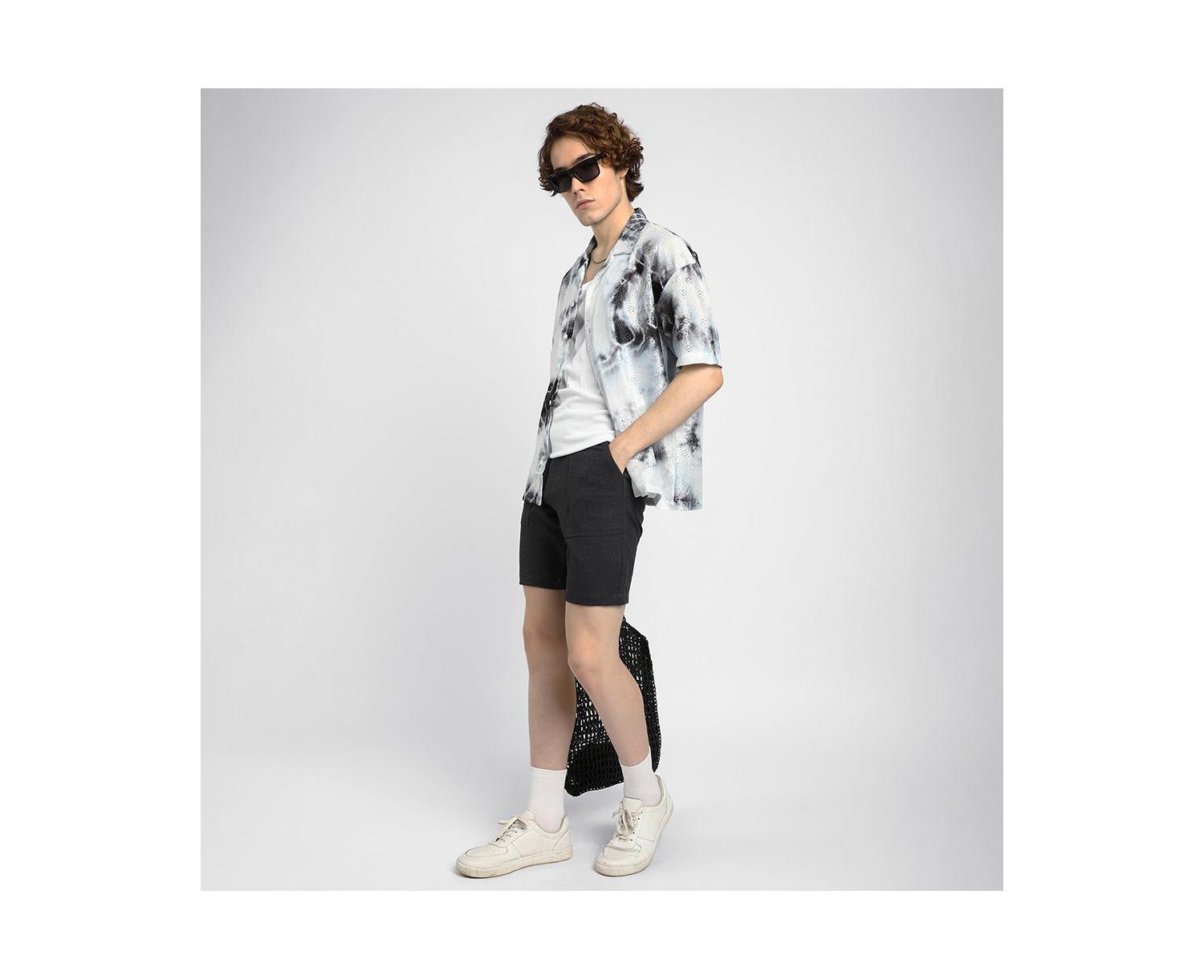 Men's Weave-Textured Shirt
