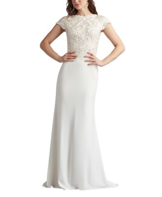 Women's Isadora Embroidered Crepe Gown