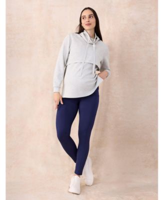 Women's Over the Belly Side Pocket Active Maternity Leggings - Motherhood Maternity