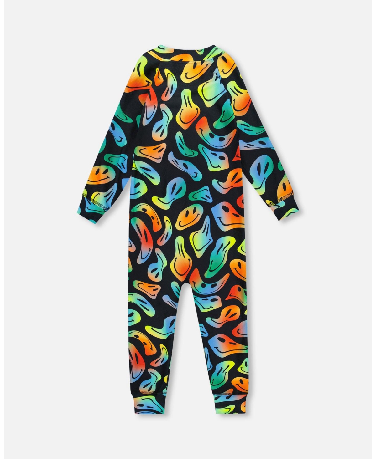 Deux par Baby Boys One-Piece Thermal Underwear Smiley Face