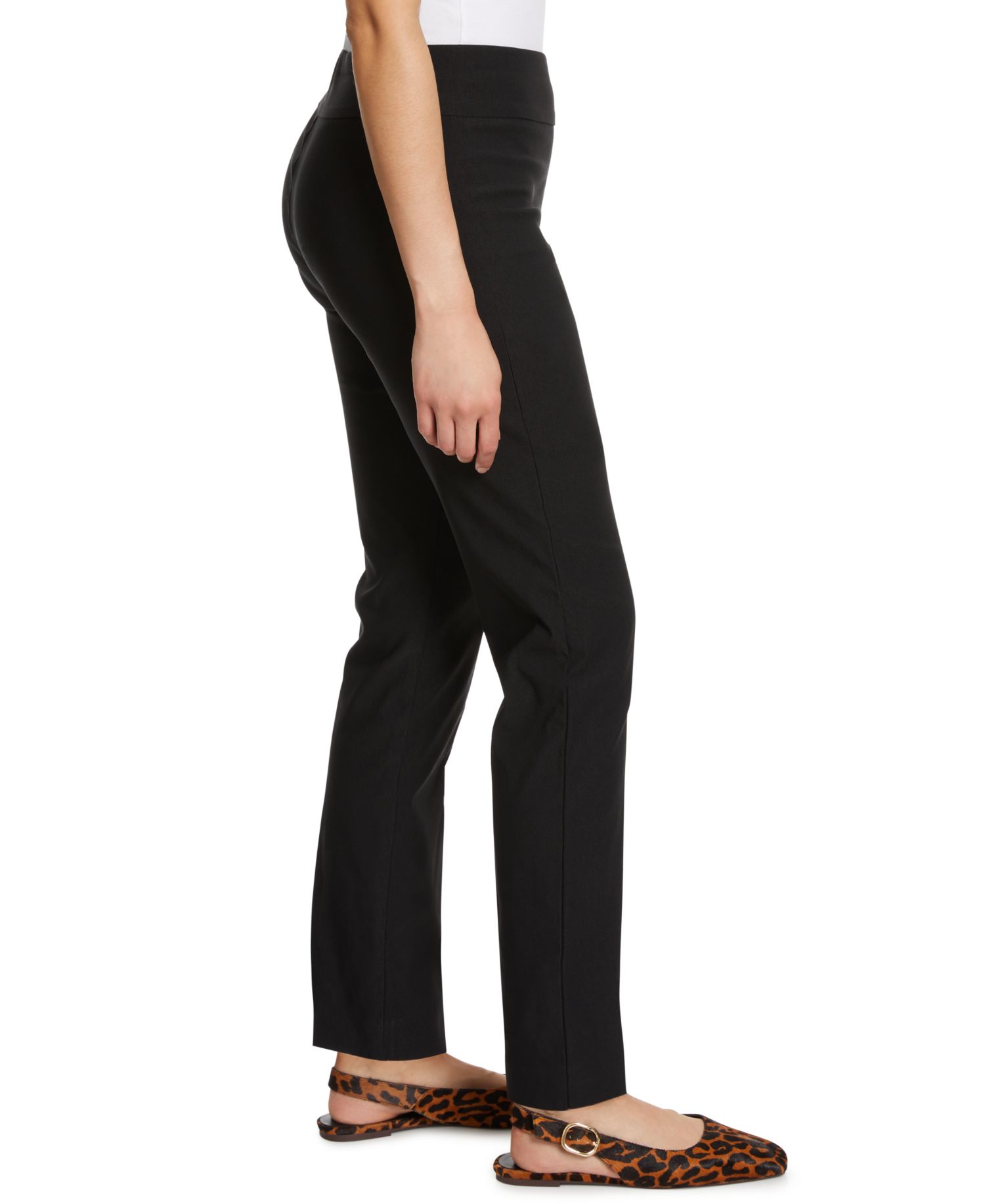 Women's Tummy-Control Pull-On Slim Trousers, in Regular, Short & Long
