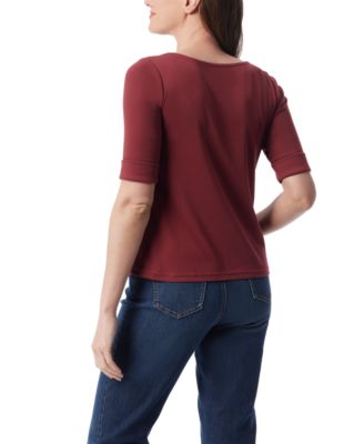 Women's Alanis Boat Neck Elbow-Sleeve T-Shirt