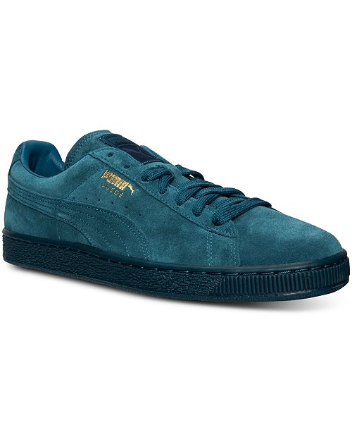 Puma Men S Suede Classic Iced Mono Casual Sneakers From Finish