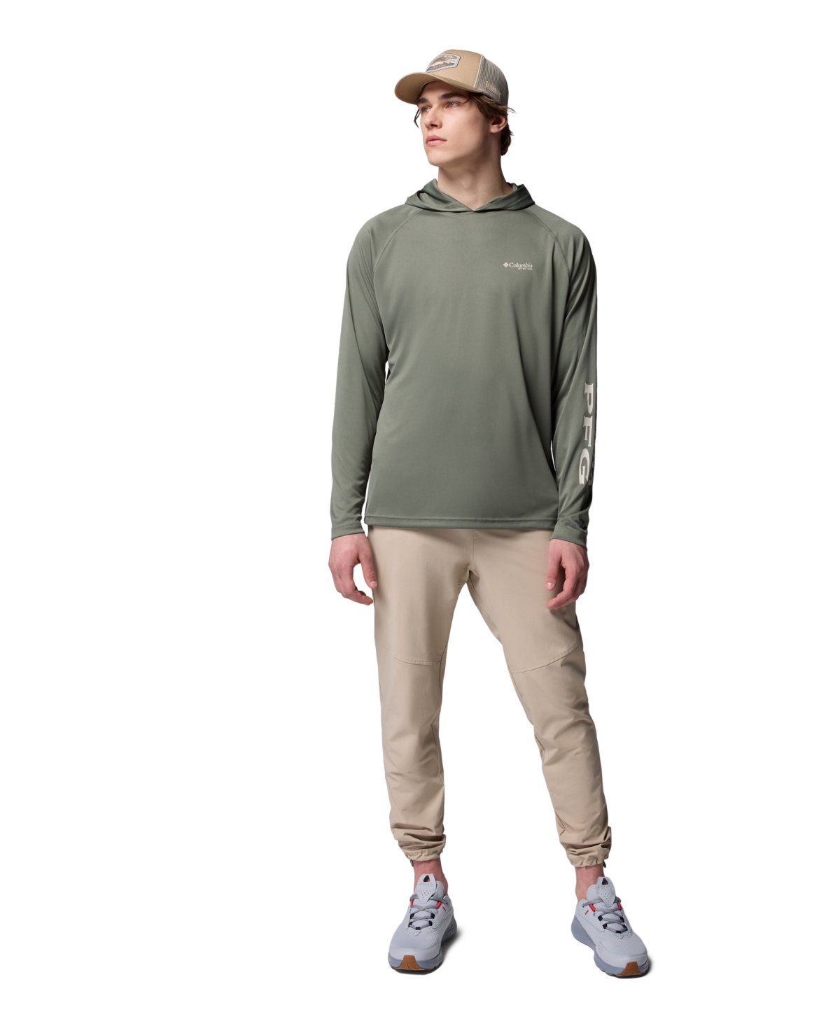 Columbia Men's Terminal Tackle Long Sleeve Hoodie In Green