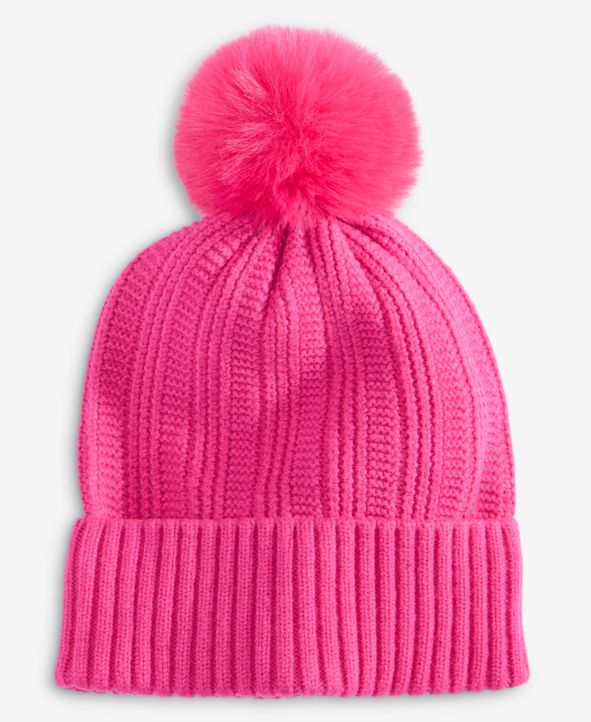 On 34th Boxed Rib-knit Beanie, Macy's Exclusive In Pink