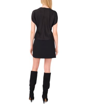 Women's Boat Neck Drapey Top