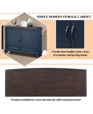 40" Bathroom Cabinet Console Table with Adjustable Storage Shelf