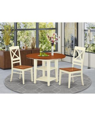 3 piece hardwood Round Dining Room Set