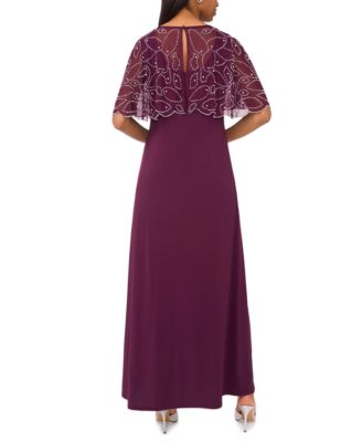 Women's Combo Faraj Cape Maxi Dress