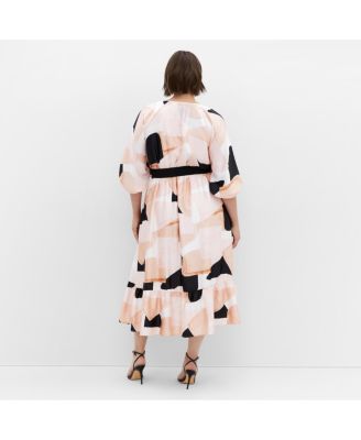 Plus Size Betty Print Midi Dress