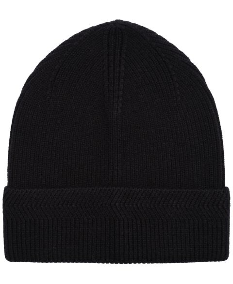 Мужская шапка Alfani Fine Ribbed Beanie, цвет: Чёрный