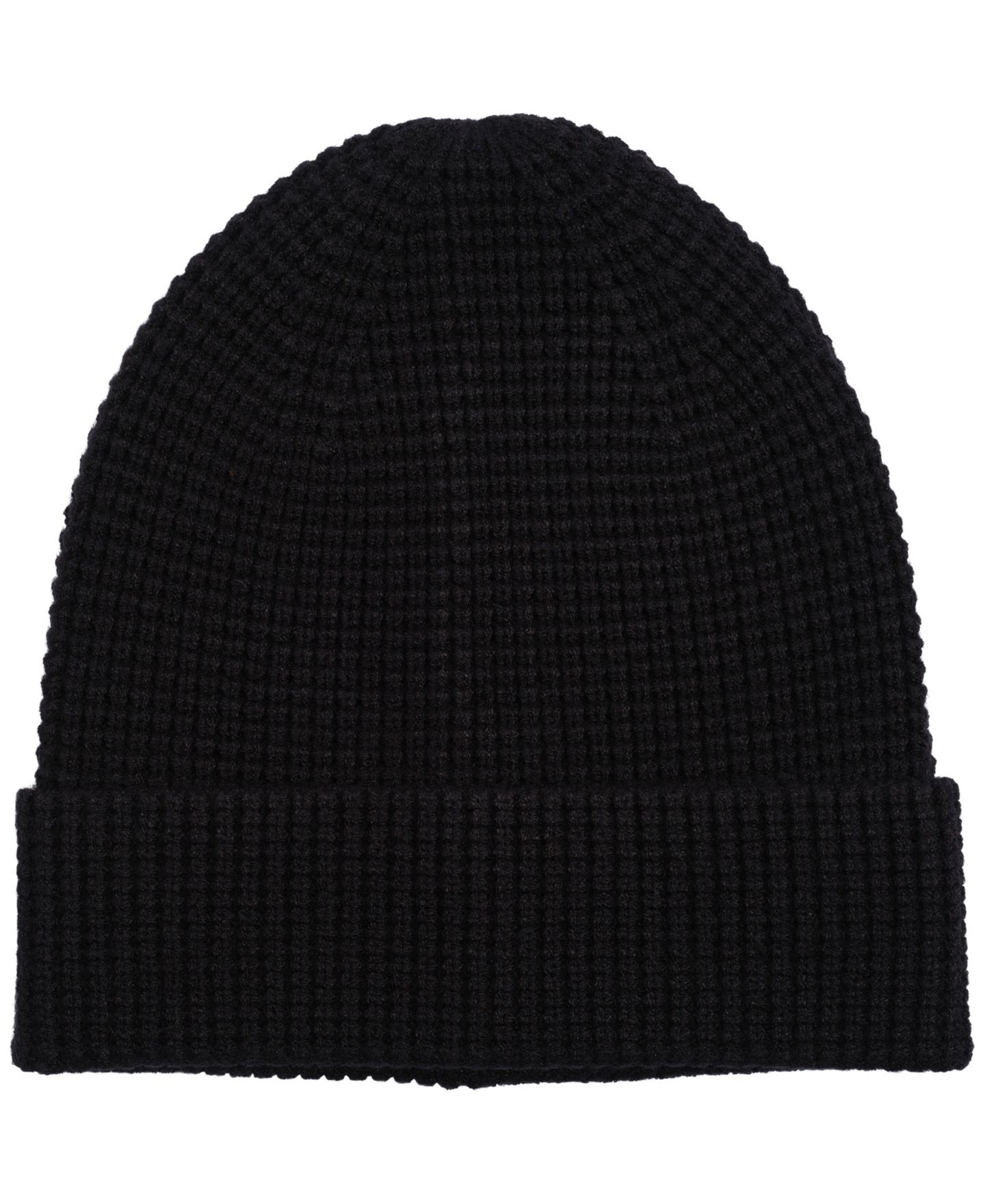 Мужская шапка Alfani Cuffed Waffle Beanie, цвет: Чёрный — фото 1