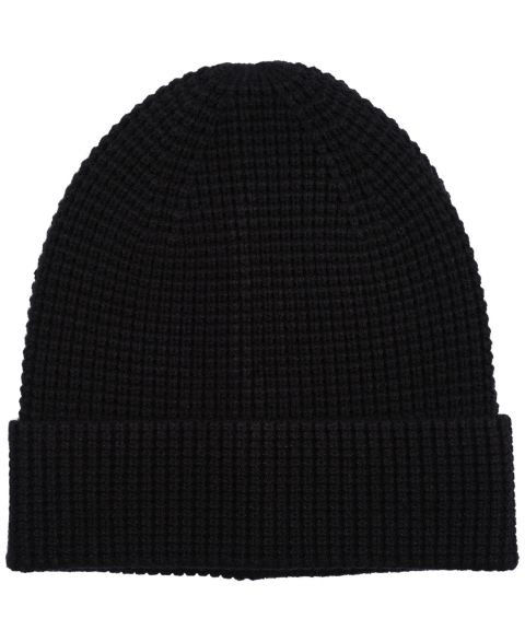 Мужская шапка Alfani Cuffed Waffle Beanie, цвет: Чёрный