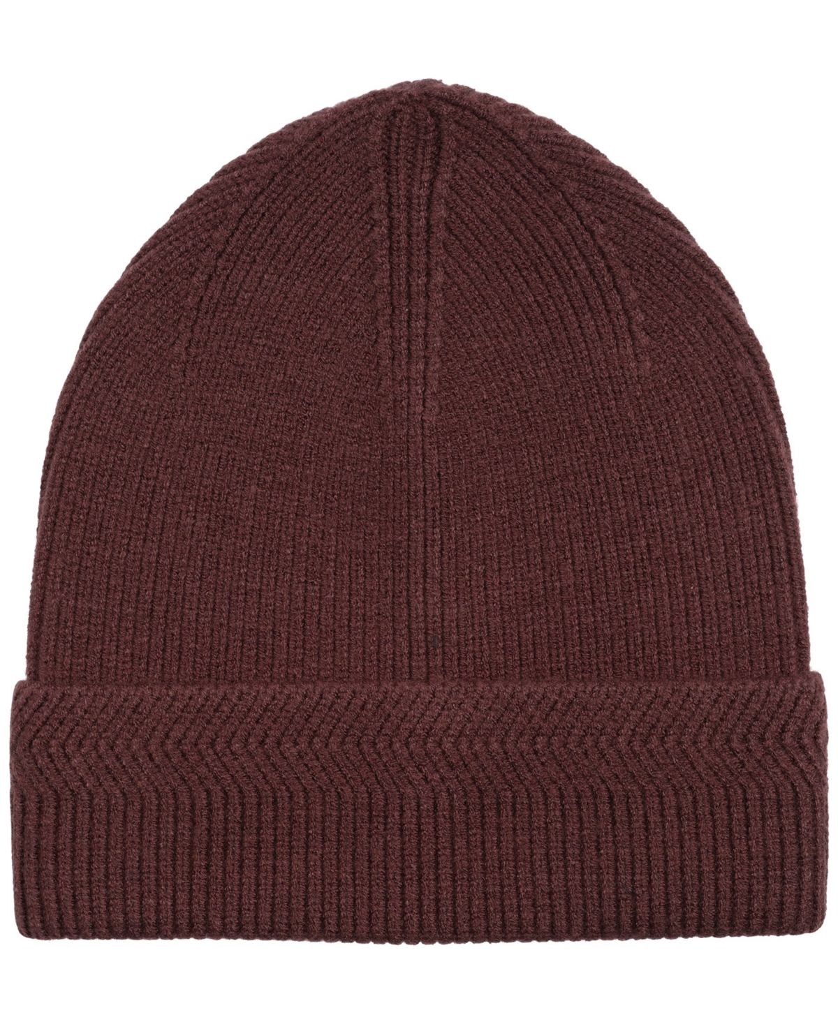 Alfani Men's Fine Ribbed Beanie, Macy's Exclusive In Brown