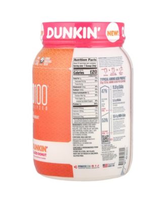 ISO100 Hydrolyzed  100% Whey Protein Isolate  Dunkin Glazed Donut  -  1.34 lb (610