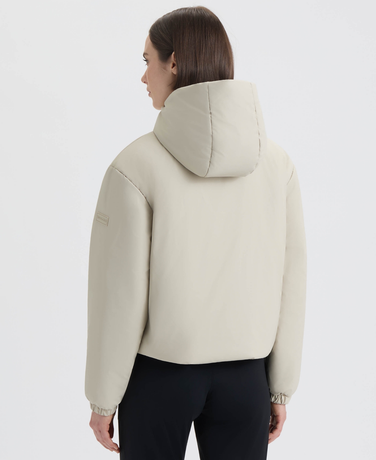 Hunter Women's Zip Up Puffer Jacket In Neutral