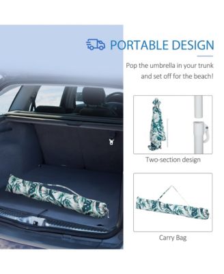 6.5' Weighted Cabana Beach Umbrella w/ bags, Carry Bag,